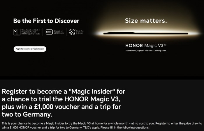 Honor Magic V3 is 'coming soon' to the UK - GSMArena.com news Honor Magic V3